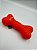 Brinquedo para Pet Cão | Silicone | Mordedor Ossinho | Vermelho - Imagem 1