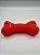 Brinquedo para Pet Cão | Silicone | Mordedor Ossinho | Vermelho - Imagem 2