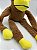 Brinquedo Para Pet Cão | Poliéster | Pelúcia Macaco - Imagem 3