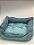 Cama para Pet Cão ou Gato 57x43x19cm (G) - Estampa círculos Azul - Imagem 3
