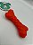 Brinquedo para Pet Cão | Osso Mordedor de Silicone | Vermelho - Imagem 1