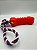 Brinquedo para Pet Cão | Osso Mordedor de Silicone com Cordão | Vermelho - Imagem 3