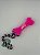 Brinquedo para Pet Cão | Osso Mordedor de Silicone com Cordão | Rosa - Imagem 4