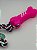 Brinquedo para Pet Cão | Osso Mordedor de Silicone com Cordão | Rosa - Imagem 2