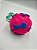 Brinquedo Para Pet Cão| Silicone | Bola Interativa Solta Ração Petisco | Rosa - Imagem 1