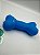 Brinquedo para Pet Cão | Silicone | Mordedor Ossinho | Azul - Imagem 1