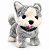 Brinquedo Cachorro Husky Pelúcia Movimento Som e Acessórios - Imagem 3