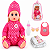 Brinquedo Boneca Bebê com Mochilinha e Acessórios - Imagem 1