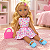Boneca Negra 33cm com Vestido e Bolsinha - Imagem 3