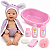 Boneca Bebê 30 cm com Banheira e Acessórios de Banho - Imagem 2