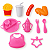 Brinquedo Boneca Bebê 30cm Com Cadeirinha E Acessórios - Imagem 3