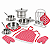 Brinquedo Kit Cozinha Infantil em Aço Inoxidável 22 Peças - Imagem 2