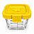 Mini Pote Hermético de Vidro com Tampa Plástica e Trava 160ml - Imagem 3
