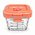 Mini Pote Hermético de Vidro com Tampa Plástica e Trava 160ml - Imagem 4
