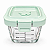 Mini Pote Hermético de Vidro com Tampa Plástica e Trava 160ml - Imagem 2