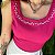 Regata Croped Linho - Pink - Imagem 1