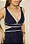 Vestido Longo Azul Marinho com Recortes Laterais - Imagem 2
