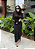 Vestido Longo Preto com Recorte Assimétrico - Imagem 4
