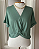 Blusa Viscolycra Maquinetada Nó Verde - Imagem 1