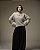 Blusa de Tricot Mousse Glam com Punhos de Pelo - Imagem 1
