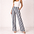 Calça Pantalona Listrada Navy Azul Marinho e Branco - Imagem 1