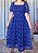 Vestido Midi Anne Liberty Azul Marinho - Imagem 1
