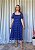 Vestido Midi Anne Liberty Azul Marinho - Imagem 4