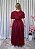 Vestido Supermidi Clarissa  Bordô - Imagem 5