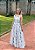 Vestido Longo Olímpia Floral Azul - Imagem 1
