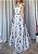 Vestido Longo Olímpia Floral Azul - Imagem 8