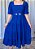 Vestido Midi Francesca Laise Azul Royal - Imagem 2