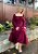 Vestido Supermidi Julieta Bordô - Imagem 1