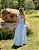Vestido Longo Cecília Listrado Azul Claro - Imagem 4