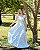 Vestido Longo Cecília Listrado Azul Claro - Imagem 2