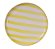 PRATO SOBREMESA LISTRAS AMARELO - Imagem 1