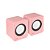 Caixa De Som Vinik 2.0 Usb 5V 2X1W VS-01B Cor Rosa - Imagem 3