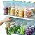 Sacos Hermético Transparente para armazenar alimentos com fecho deslizante 23x15 10 Unidades - Imagem 1