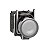 BOTÃO LUMINOSO Ø22mm METÁLICO - RETORNO MOLA - BRANCO NA+NF 24VCA/CC XB4BW31B5 SCHNEIDER - Imagem 1