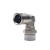 CONEXÃO METALICA COTOVELO NPT 1/4" X TUBO 3/8" - Imagem 1