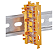 Suporte Para Trilho DIN conectores 221-500 de 4mm WAGO - Imagem 2