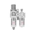 FRL FILTRO REGULADOR LUBRIFIL G1/4 COM MANOMETRO EMBUTIDO 10 BAR GAC3010-02B - Imagem 1