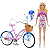 HBY28 BARBIE BICICLETA COM BONECA - Imagem 2