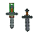 HFF59 MINECRAFT VANILLA ARMAS DE BATALHA - Imagem 1