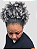 AFROPUFF CHEIÃO - Cacheado em Fibra Orgânica Premium 20cm | Grisalho - Imagem 3