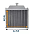 Radiador Valtra BF65/75/BL77 87462800 Alumínio Reforçado - Imagem 2