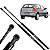 Par Amortecedor Porta Malas Gol G2 com Limpador e Spoiler 95/99 - Imagem 1