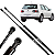 Par Amortecedor Porta Malas Golf GTI G3 99/15 Audi A3 99/06 - Imagem 1
