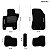 Jogo Tapete Carpete Automotivo Jeep Renegade Preto - Imagem 6