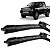 Par Palheta Limpador ParaBrisa L200 Sport Outdoor 2004 05 06 07 08 09 10 11 12 Silicone - Imagem 1