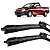 Par Palheta Limpador ParaBrisa Pickup Corsa 1995 96 97 98 99 00 01 02 Silicone - Imagem 1